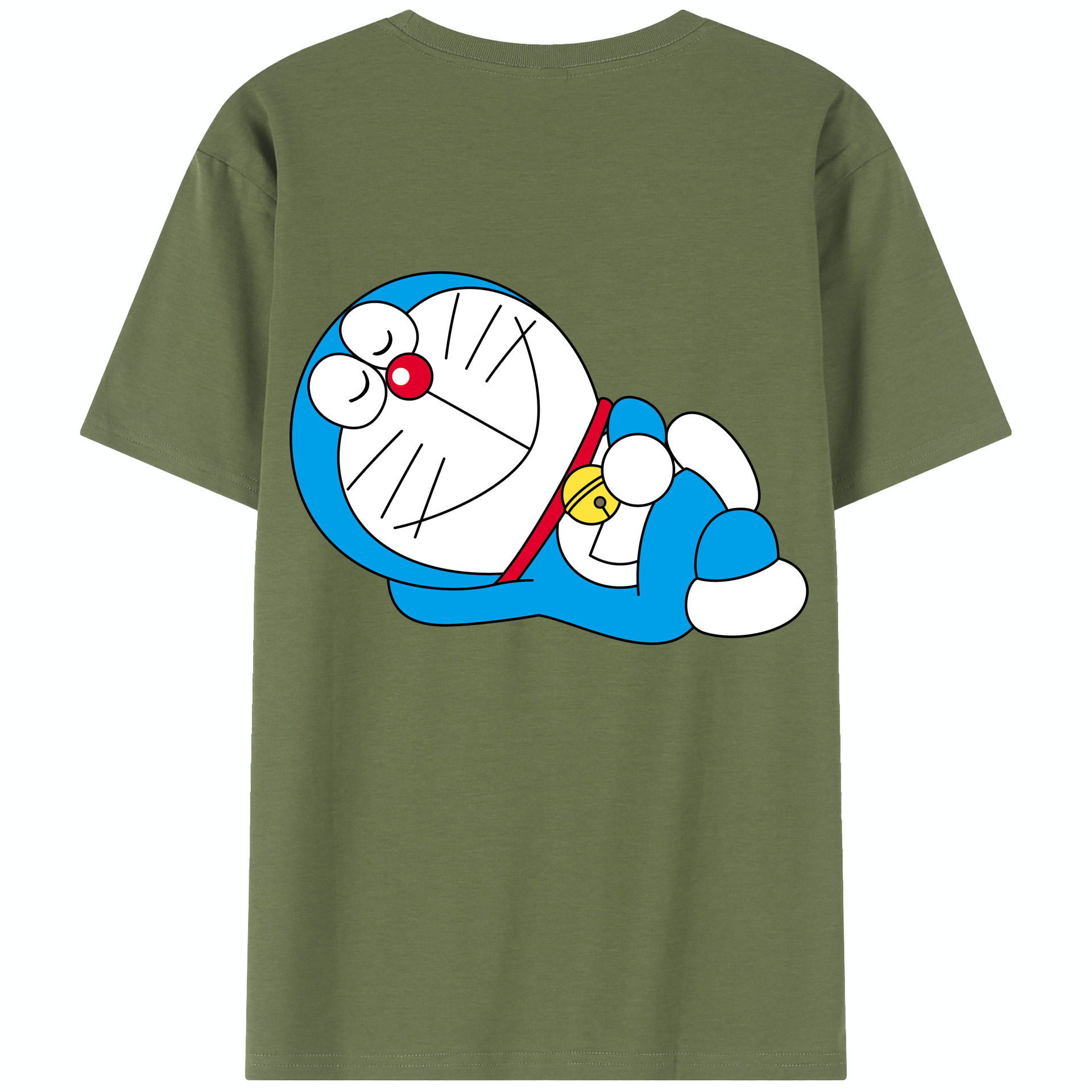 （画像用） ドラえもん Doraemon 綿100％半袖Tシャツ（背面プリント）